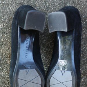 Black Aquatalia Suede pumps
